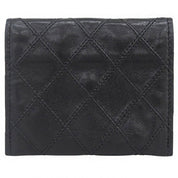 Bicolore Stitch Coin Case, Black, circa 1990