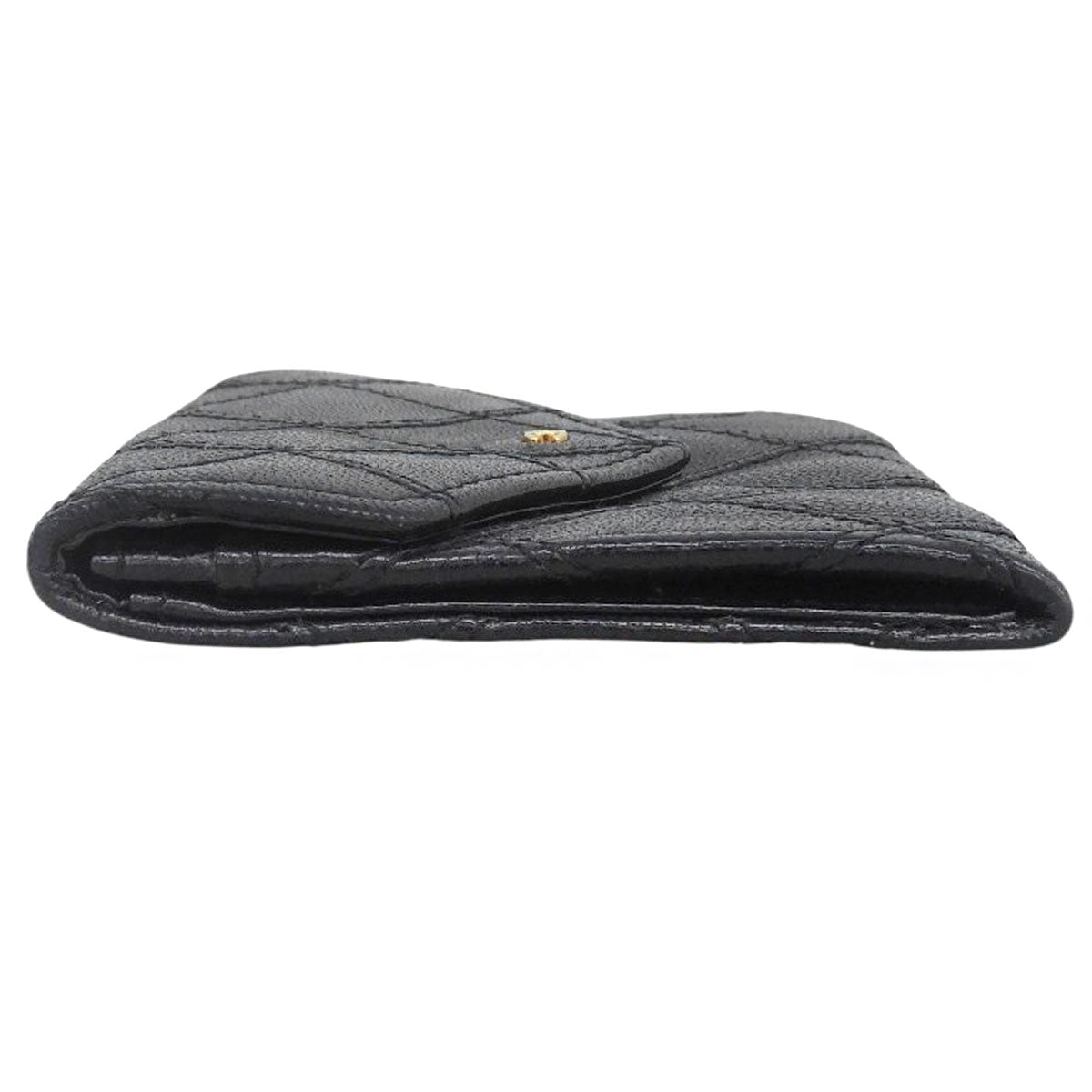 Bicolore Stitch Coin Case, Black, circa 1990