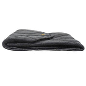 Bicolore Stitch Coin Case, Black, circa 1990