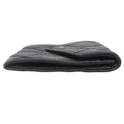 Bicolore Stitch Coin Case, Black, circa 1990