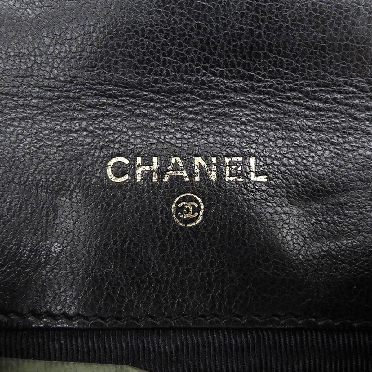 Bicolore Stitch Coin Case, Black, circa 1990