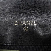 Bicolore Stitch Coin Case, Black, circa 1990