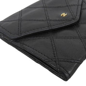 Bicolore Stitch Coin Case, Black, circa 1990