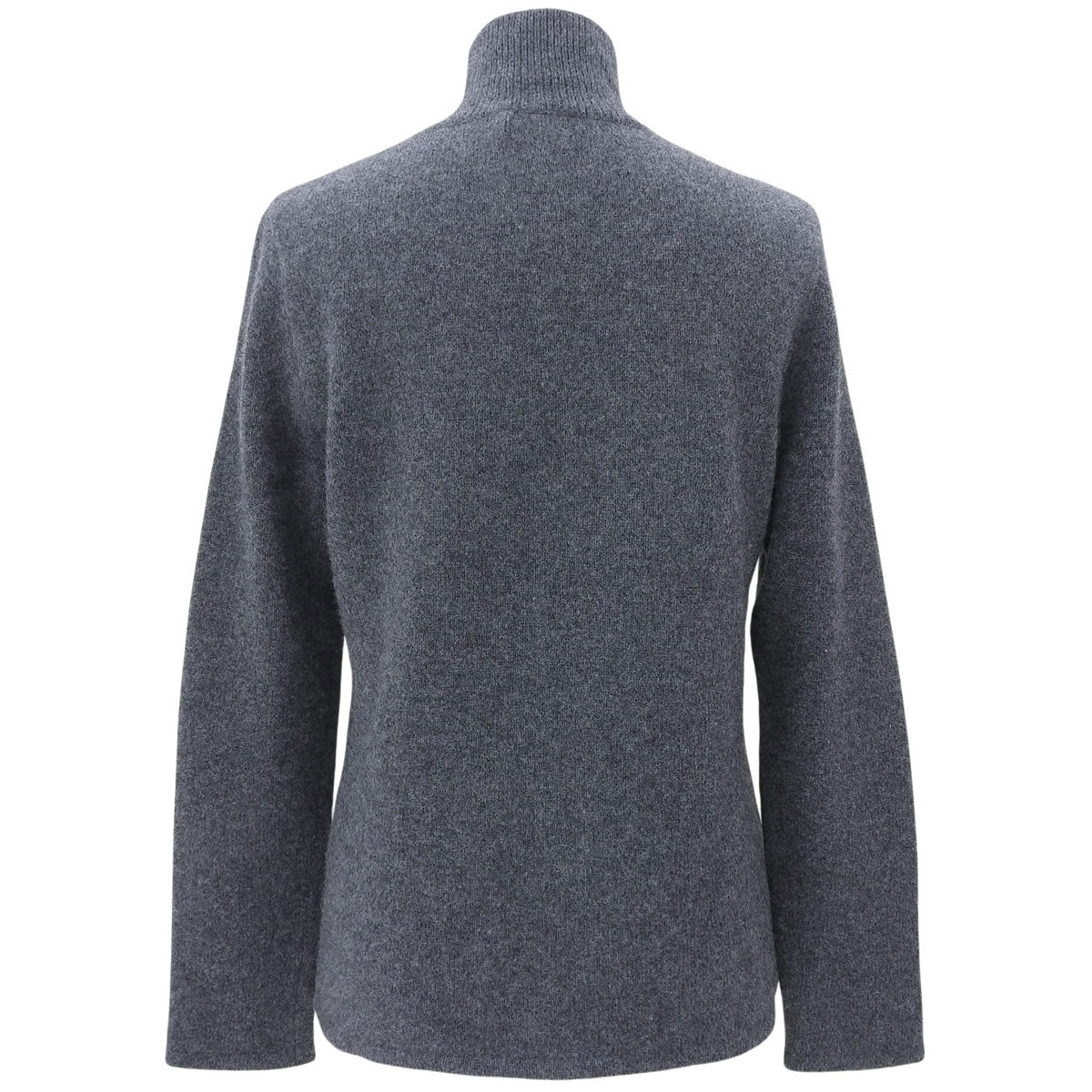 Logo Embroidered High Neck Sweater #M Gray