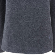 Logo Embroidered High Neck Sweater #M Gray