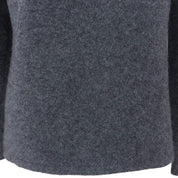 Logo Embroidered High Neck Sweater #M Gray