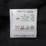 2008年製 ウールロゴボタンテーラードジャケット #46 ブラック