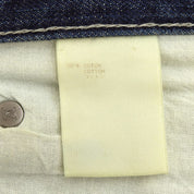 2005 Denim Logo Button Low-Rise Straight Jeans #42 Indigo
