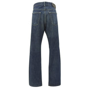 2005 Denim Logo Button Low-Rise Straight Jeans #42 Indigo