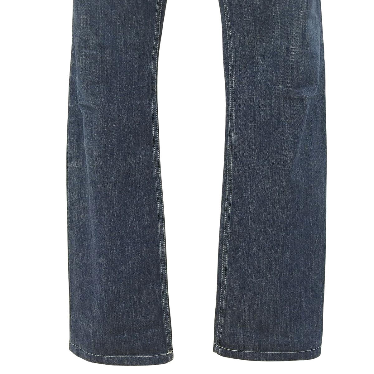2005 Denim Logo Button Low-Rise Straight Jeans #42 Indigo