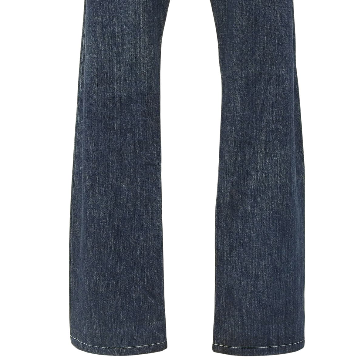 2005 Denim Logo Button Low-Rise Straight Jeans #42 Indigo