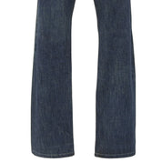 2005 Denim Logo Button Low-Rise Straight Jeans #42 Indigo