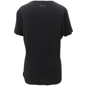 Logo Button Short Sleeve Shirt #L Black