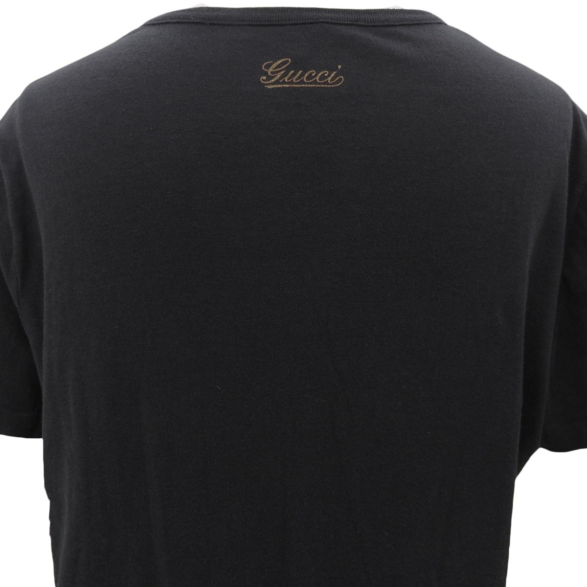 Logo Button Short Sleeve Shirt #L Black