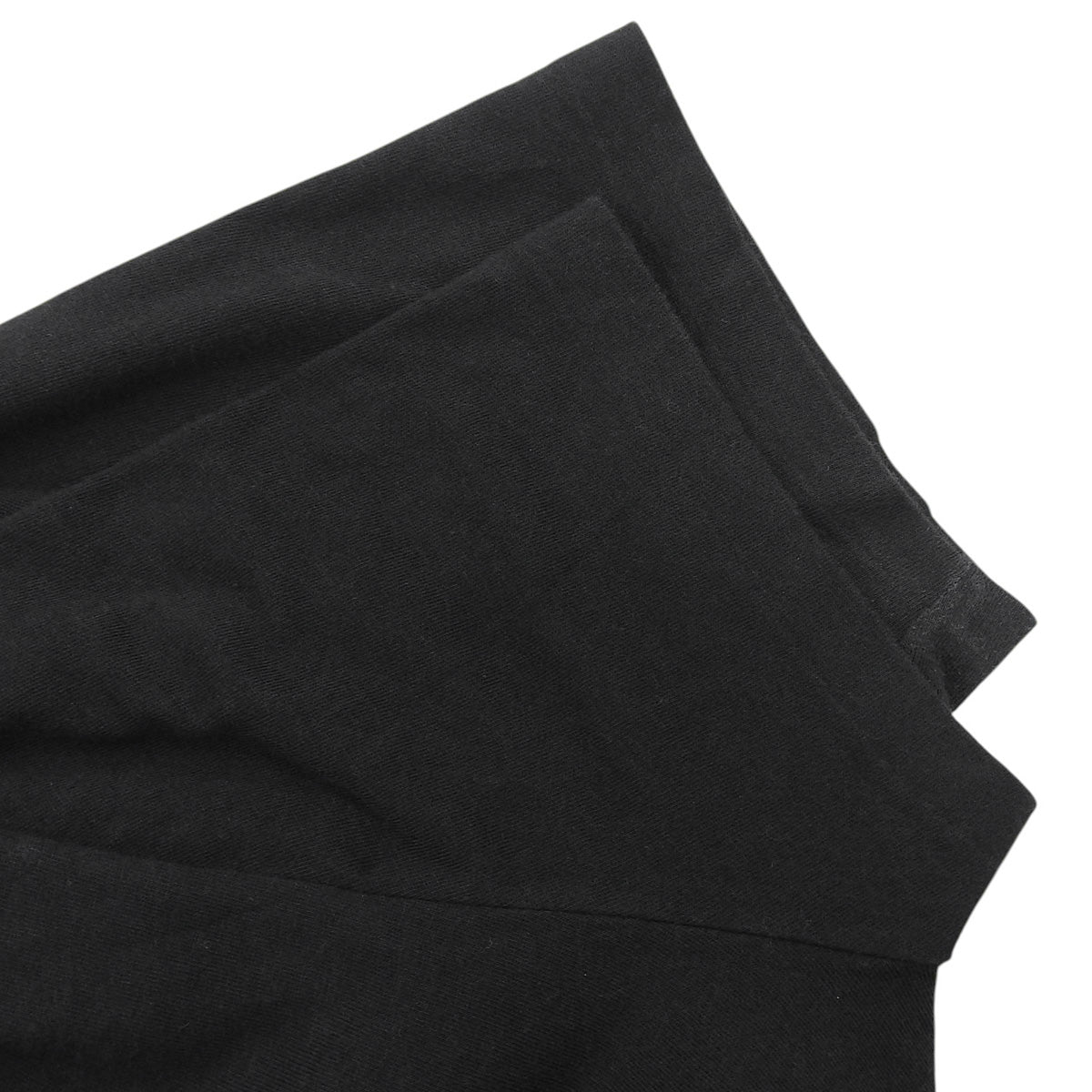 Logo Button Short Sleeve Shirt #L Black