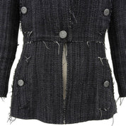 2007 Tweed CC Mark Button Jacket #38 Black