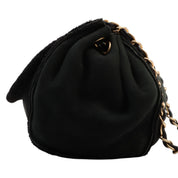 Circa 2001 Mouton CC Mark Chain Shoulder Bag Black