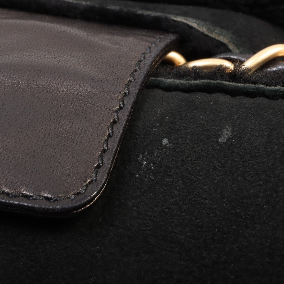 Circa 2001 Mouton CC Mark Chain Shoulder Bag Black