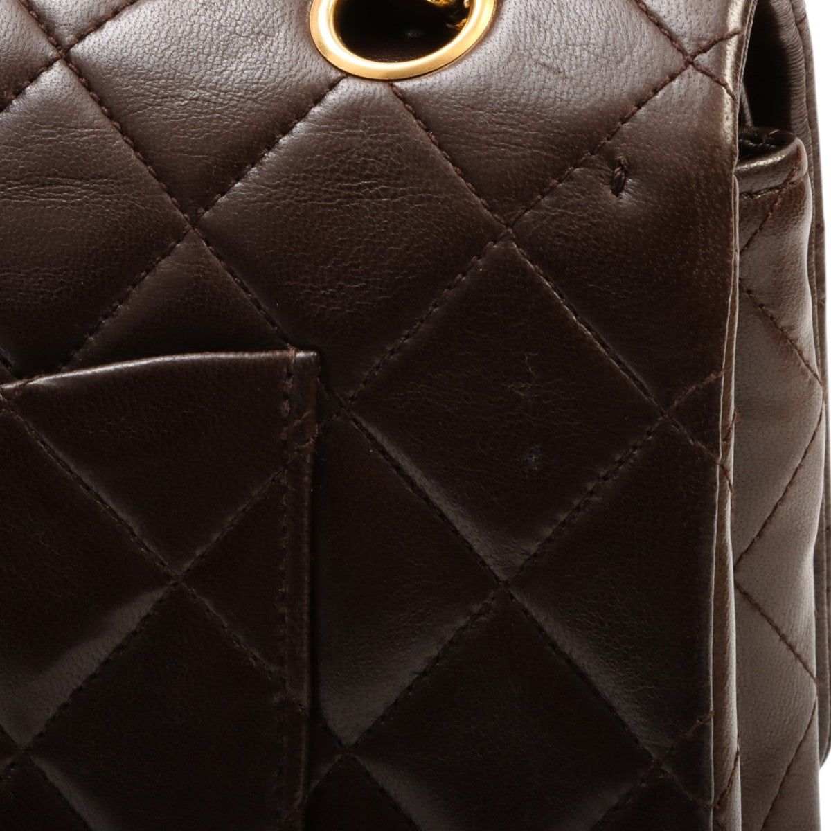 Classic Flap Chain Bag 25cm (circa 1985-1990), Brown