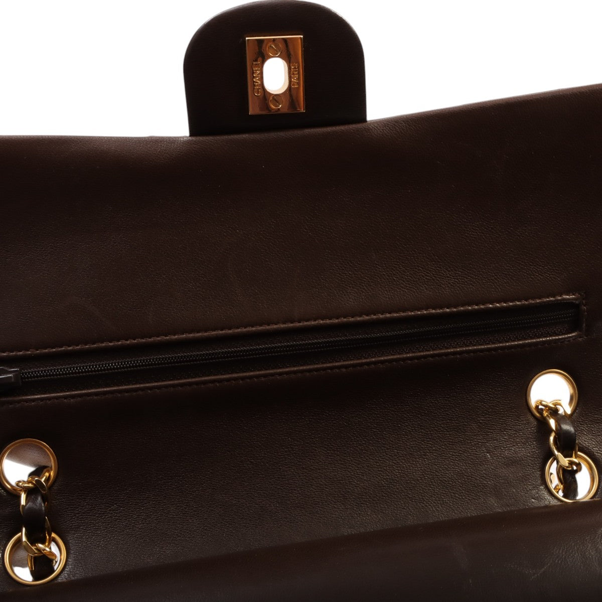 Classic Flap Chain Bag 25cm (circa 1985-1990), Brown