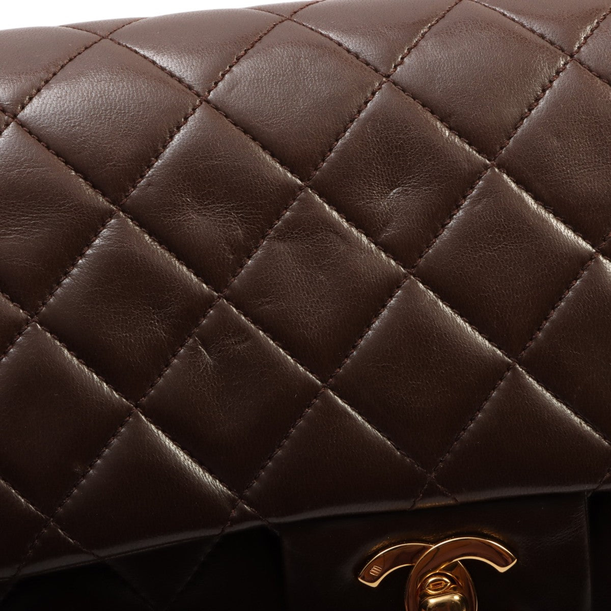 Classic Flap Chain Bag 25cm (circa 1985-1990), Brown