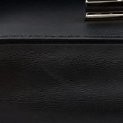 Studded Logo Plate Shoulder Bag Black/Red