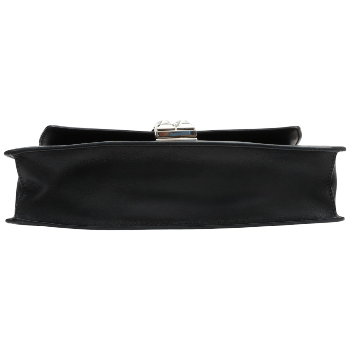 Studded Logo Plate Shoulder Bag Black/Red