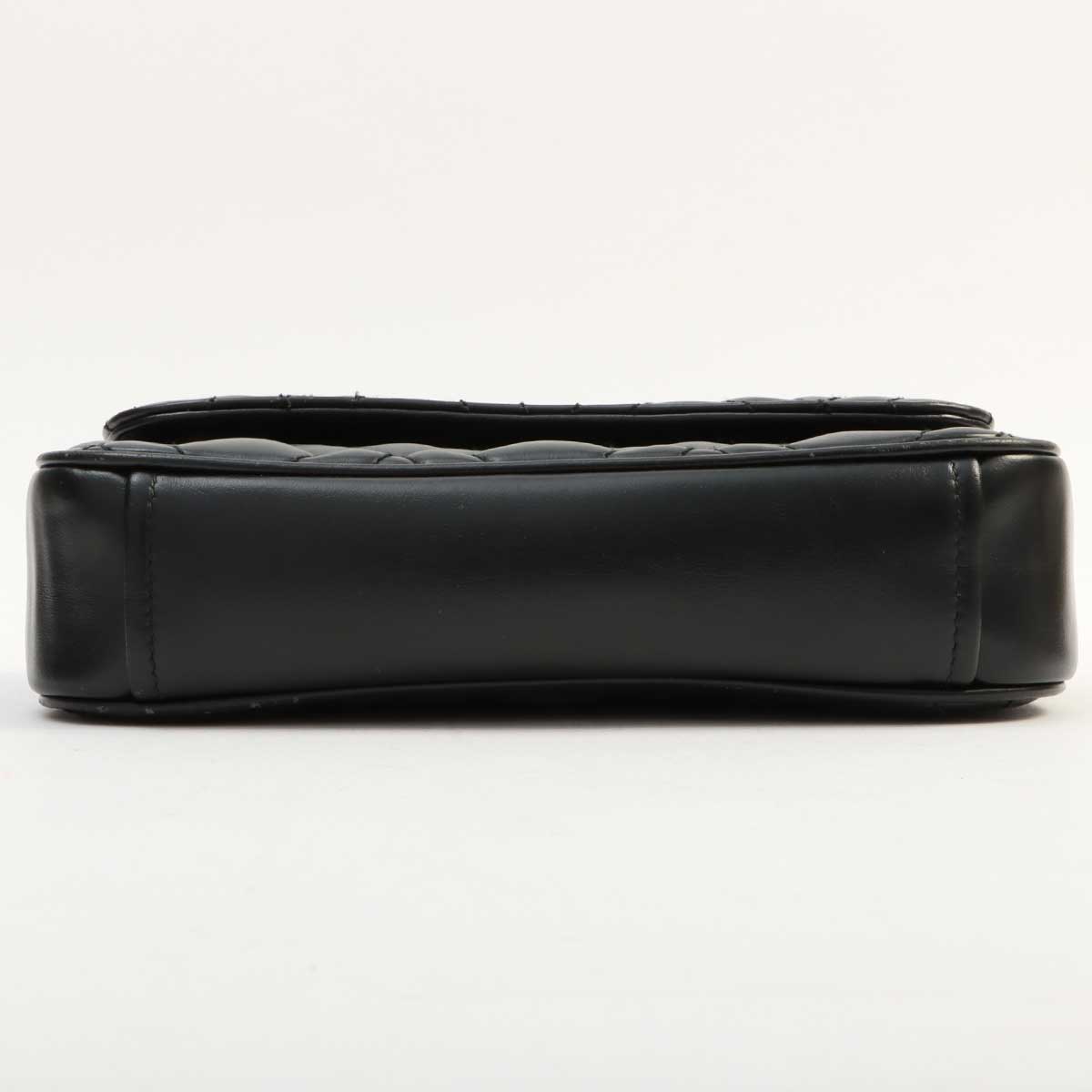 Logo Plate Shoulder Bag Black