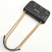 Logo Plate Shoulder Bag Black