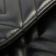 Logo Plate Shoulder Bag Black