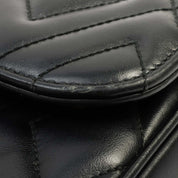 Logo Plate Shoulder Bag Black
