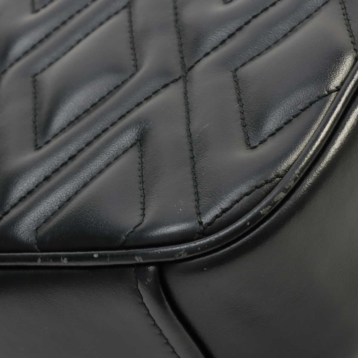 Logo Plate Shoulder Bag Black