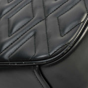 Logo Plate Shoulder Bag Black
