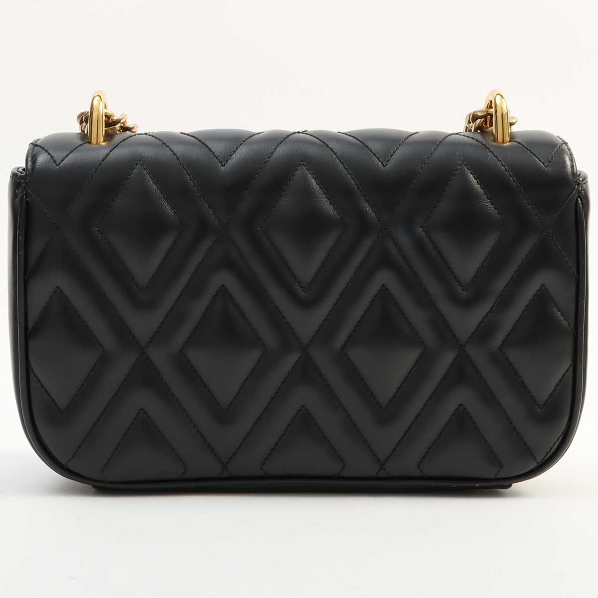 Logo Plate Shoulder Bag Black