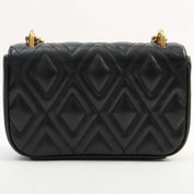 Logo Plate Shoulder Bag Black