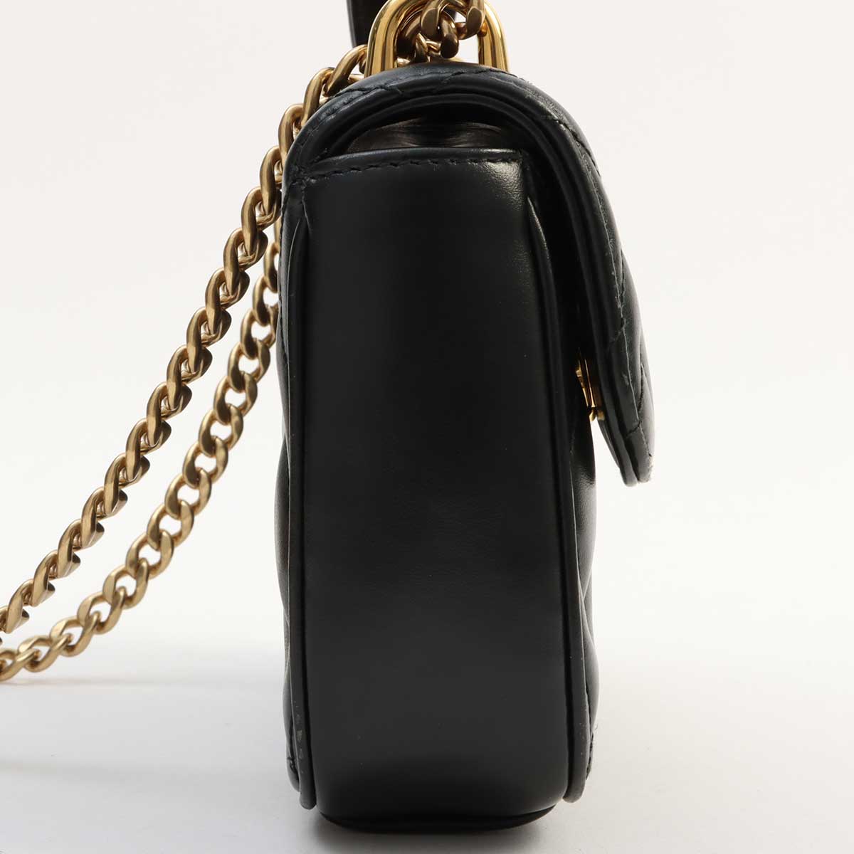Logo Plate Shoulder Bag Black