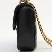 Logo Plate Shoulder Bag Black