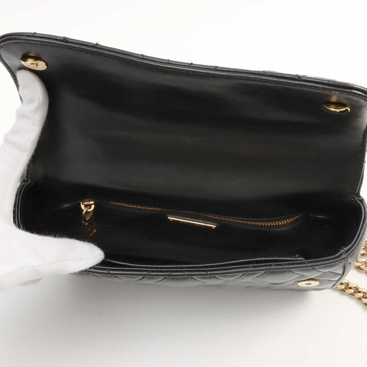 Logo Plate Shoulder Bag Black