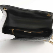 Logo Plate Shoulder Bag Black