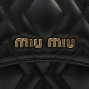 Logo Plate Shoulder Bag Black