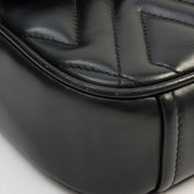 Logo Plate Shoulder Bag Black