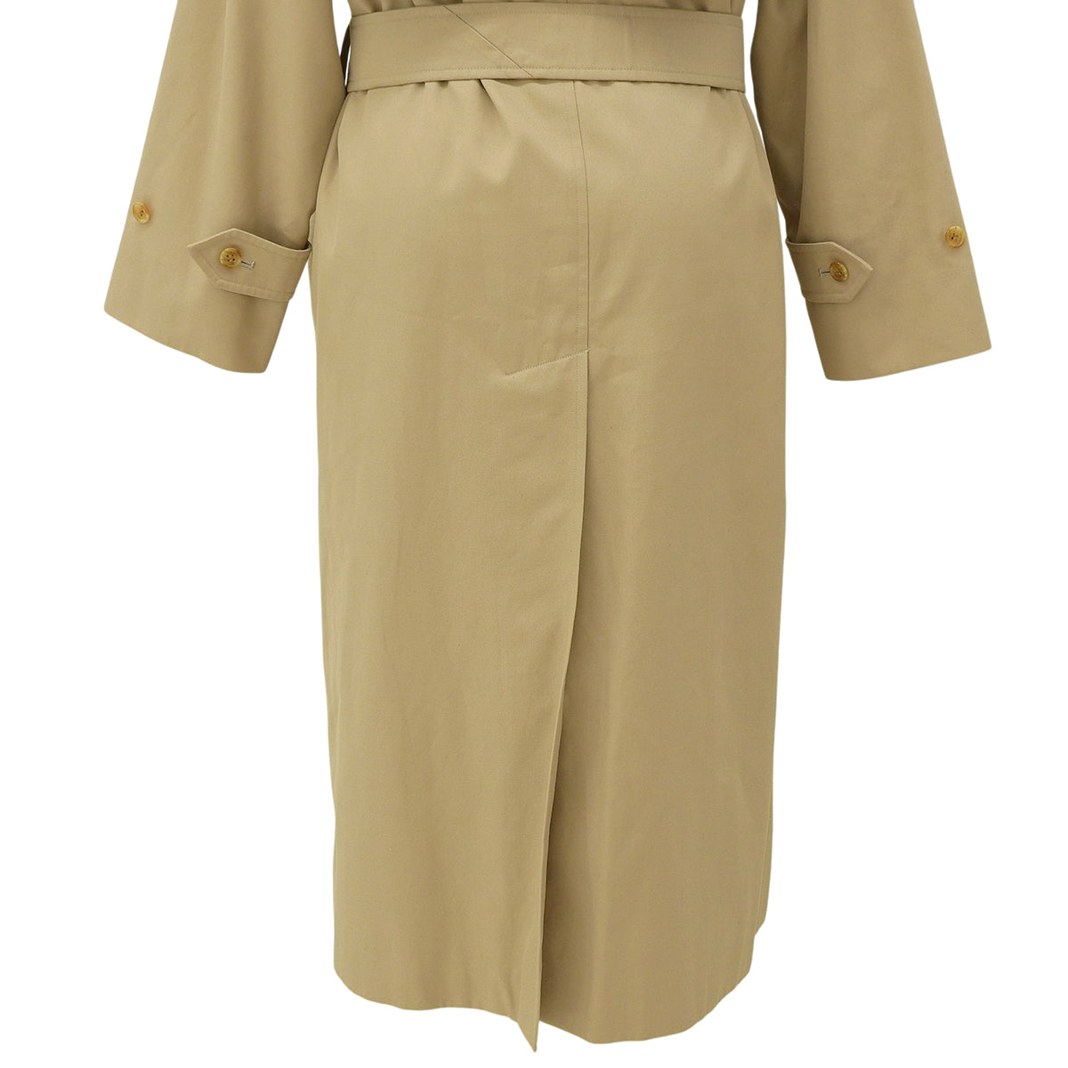 Check-lined Balmacaan Coat #7 Beige