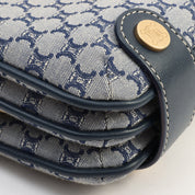 Macadam Pattern Mini Handbag, Navy