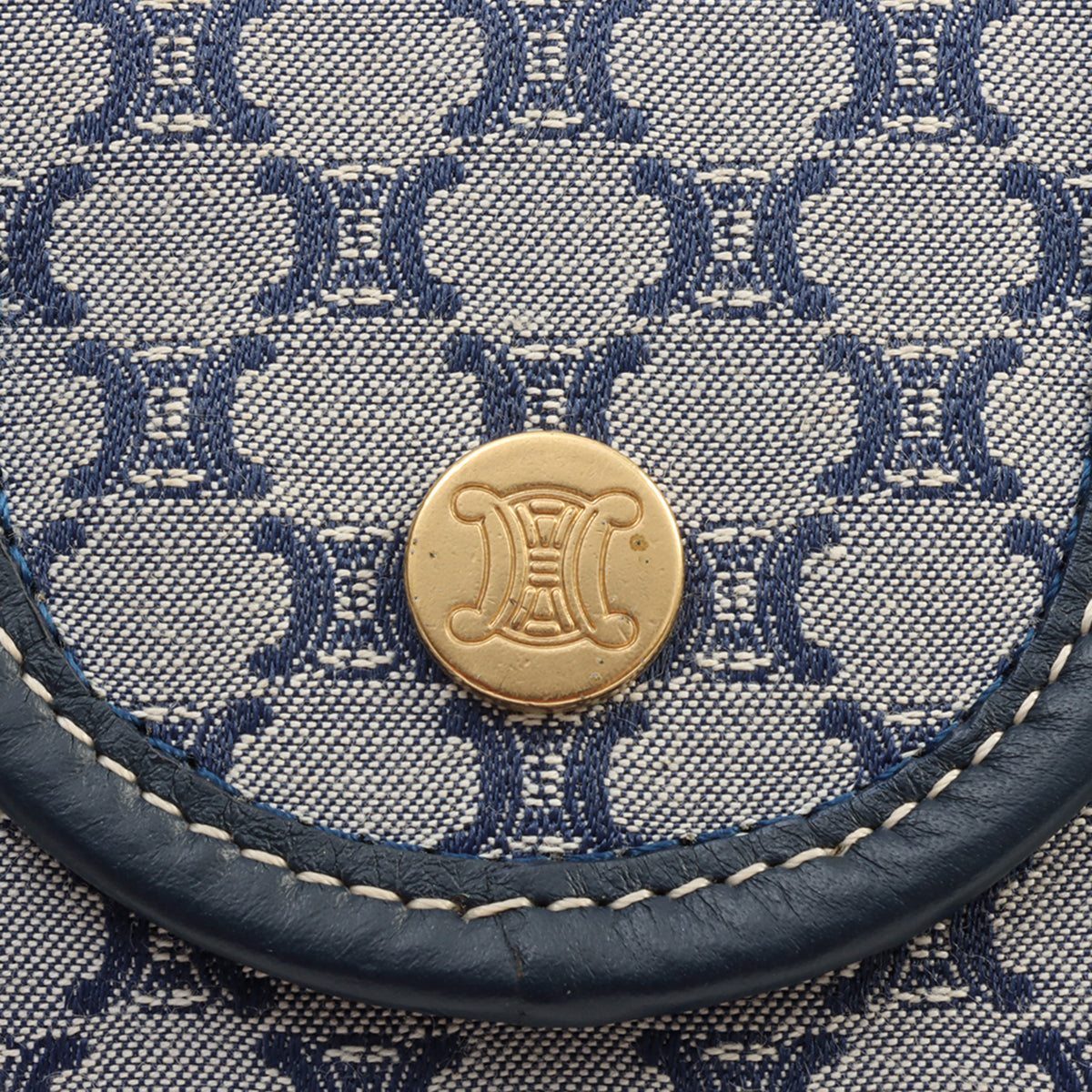 Macadam Pattern Mini Handbag, Navy