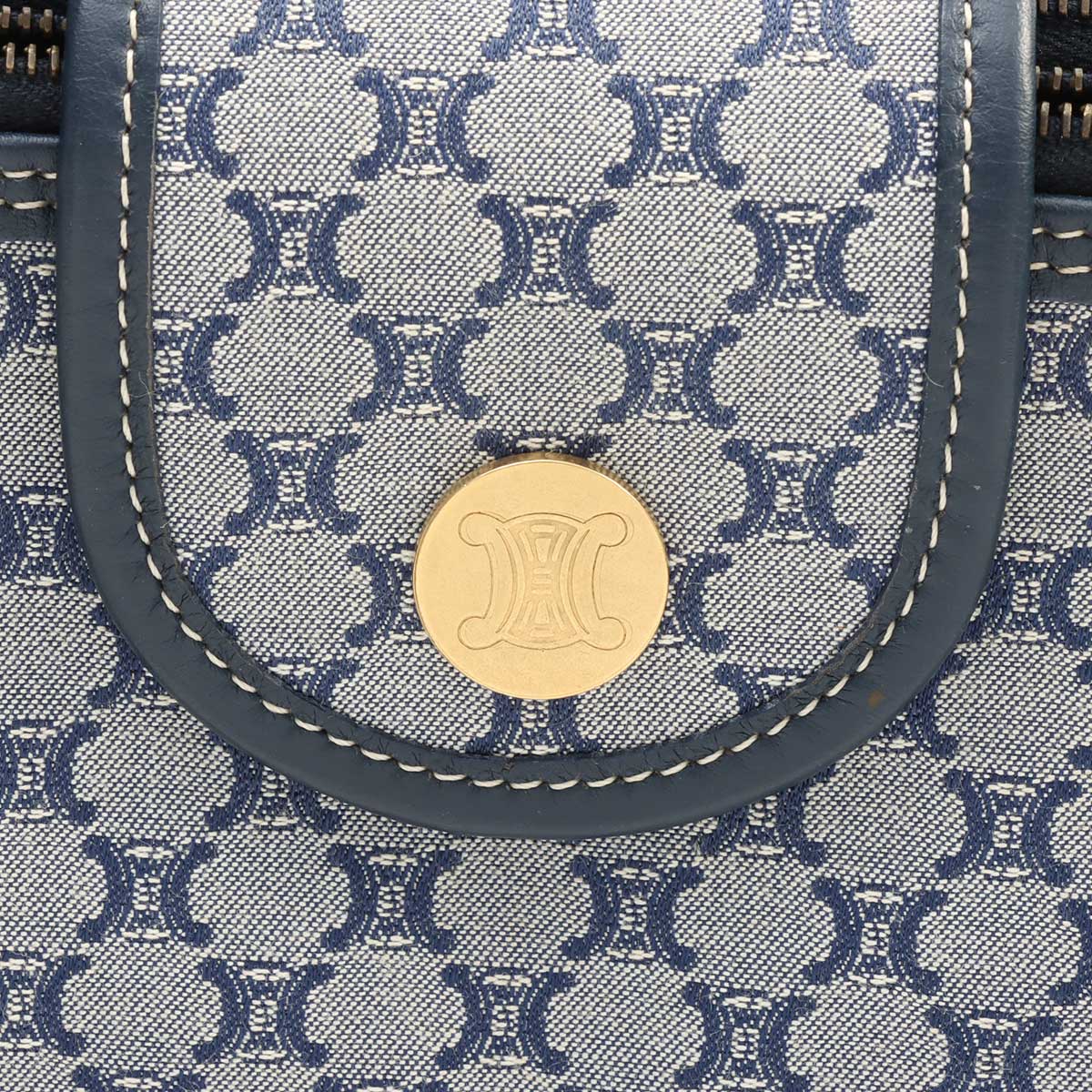 Macadam Pattern Mini Handbag, Navy