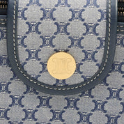 Macadam Pattern Mini Handbag, Navy