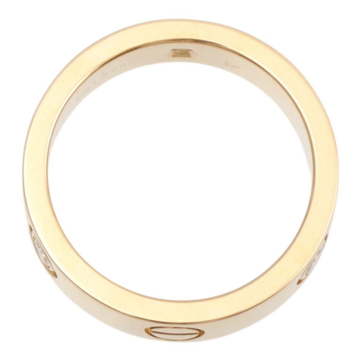 18K Diamond Love Ring #56 Yellow Gold