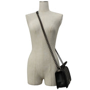 Matelassé Stitch Boy Chanel 2-way Bag, Black, circa 2015