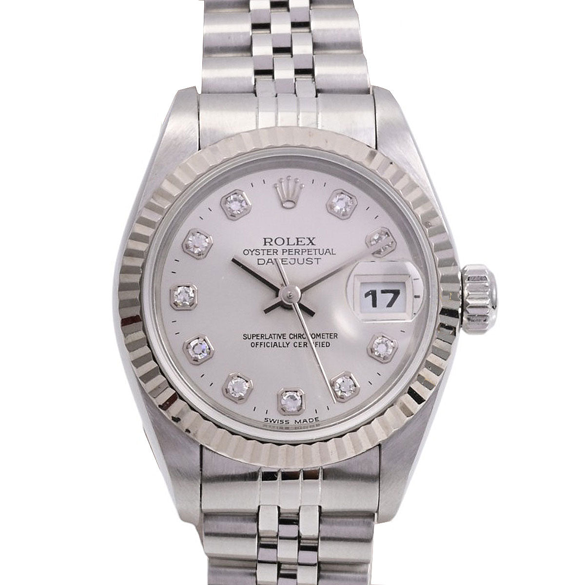 1996年頃製 10Pダイヤモンドデイトジャスト 26mm 69174G 自動巻き シルバー