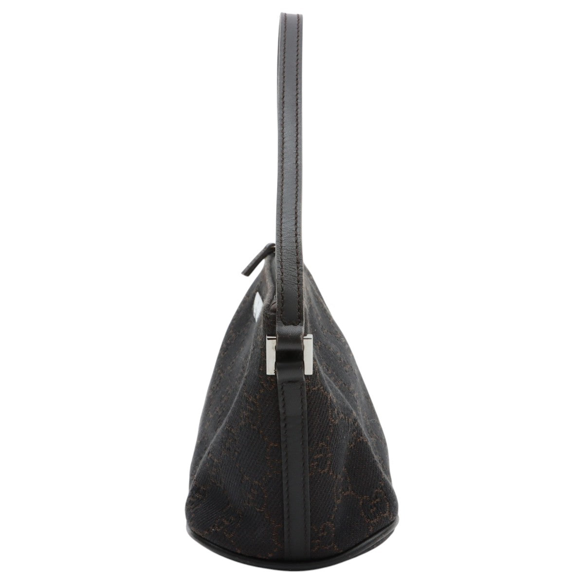 Brown Canvas GG Pattern Handbag
